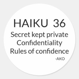 PEGATINA REDONDA HAIKU 36