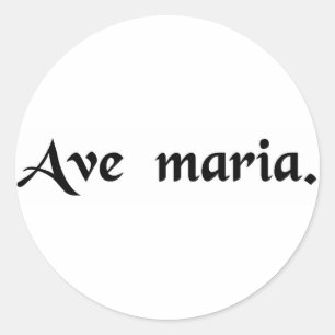 Pegatina Redonda Hail Mary