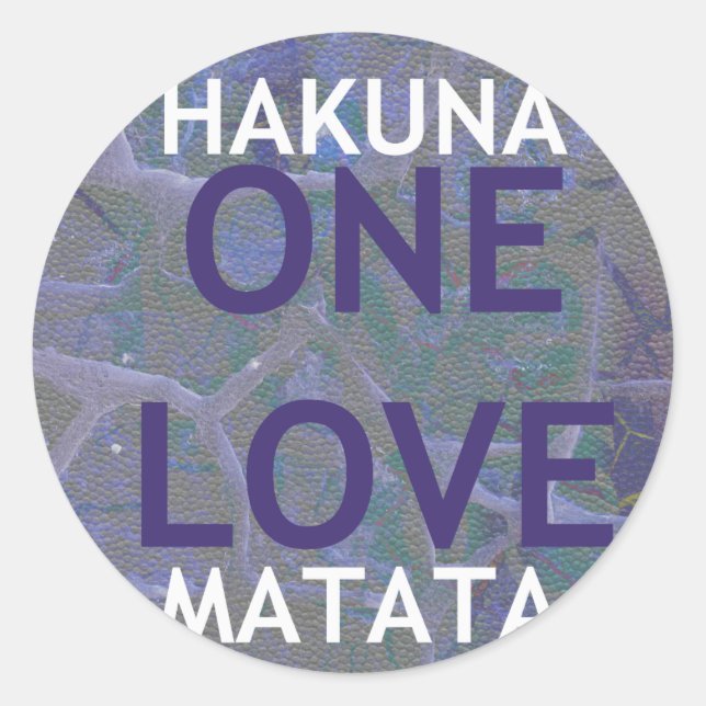 PEGATINA REDONDA HAKUNA MATATA (Anverso)
