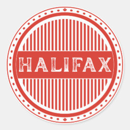 Pegatina Redonda Halifax City Pride Emblem – Canadian Identity