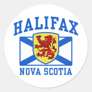 Pegatina Redonda Halifax Nova Scotia