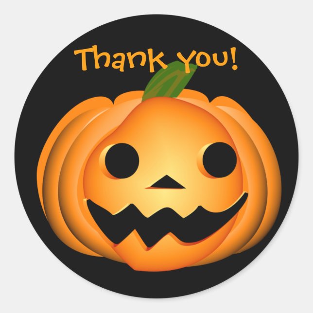 Pegatina Redonda Halloween (Anverso)