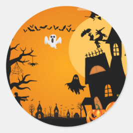 Pegatina Redonda Halloween