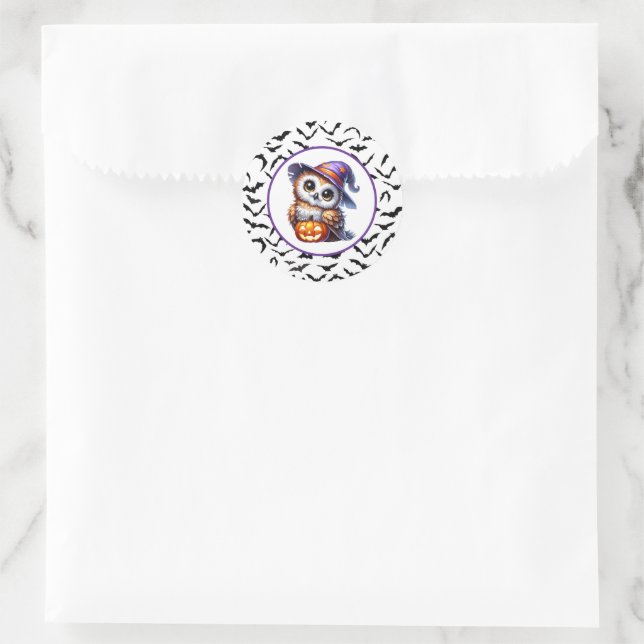 Pegatina Redonda Halloween (Bolso)
