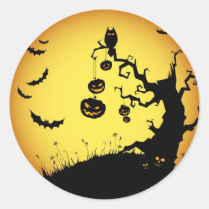 Pegatina Redonda Halloween
