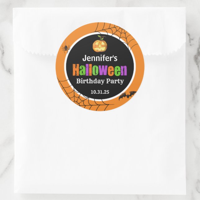 Pegatina Redonda Halloween (Bolso)