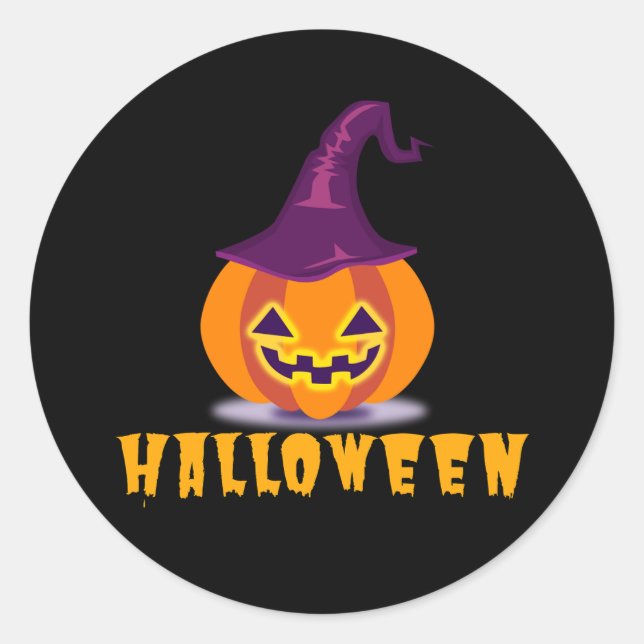 Pegatina Redonda Halloween (Anverso)