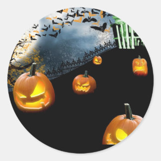Pegatina Redonda Halloween