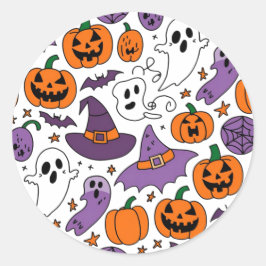 Pegatina Redonda Halloween 2024