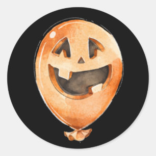 Pegatina Redonda Halloween Baloon