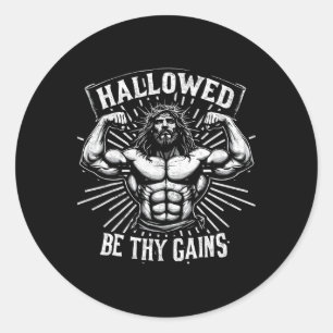 Pegatina Redonda Halloween Be Thains Gana Gimnasio Cristiano de ent