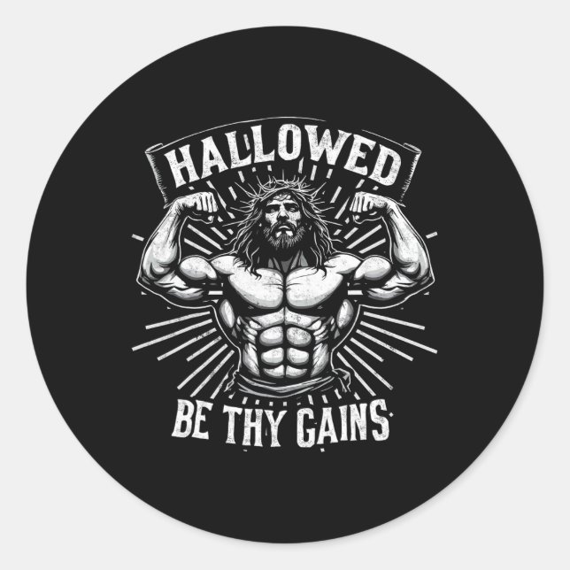 Pegatina Redonda Halloween Be Thains Gana Gimnasio Cristiano de ent (Anverso)