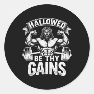 Pegatina Redonda Halloween Be Thains Gana Gimnasio Cristiano de ent