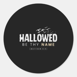 Pegatina Redonda Halloween Be Thname Christian Fall Inspirador