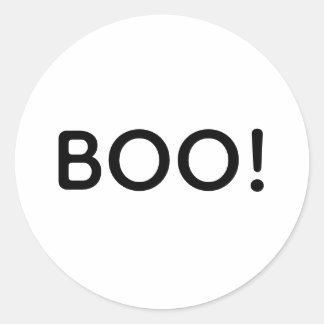 Pegatina Redonda ¡Halloween BOO! Bolsa simple de regalo para tipogr
