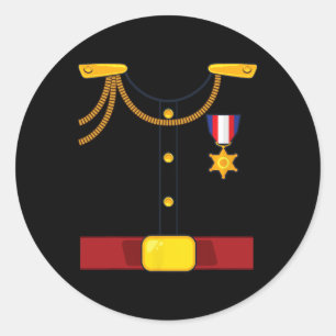 Pegatina Redonda Halloween con disfraz encantador