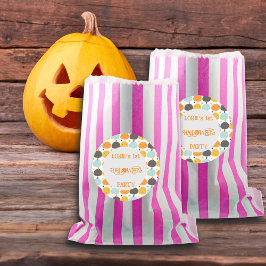Pegatina Redonda Halloween Cumpkins Nombre personalizado