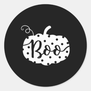Pegatina Redonda Halloween Cutest boo Pumpkin Women Regalo