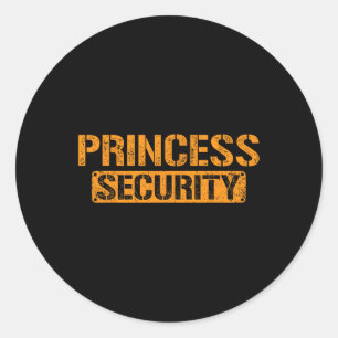 Pegatina Redonda Halloween Dad Mom Hija Adulto Costume Princess