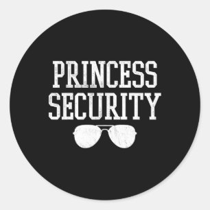 Pegatina Redonda Halloween Dad Mom Hija Adulto Costume Princess