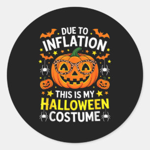 Pegatina Redonda Halloween de Camisas Graciosas 2025 Tejidos De Cal