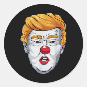 Pegatina Redonda Halloween de las elecciones de 2024 contra Trump