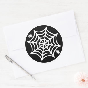 Pegatina Redonda Halloween de Spiderweb