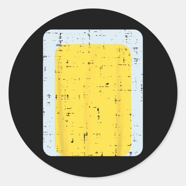 Pegatina Redonda Halloween del último minuto de los hombres de Blue (Anverso)