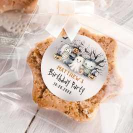 Pegatina Redonda Halloween, Día de los Niños Halloween