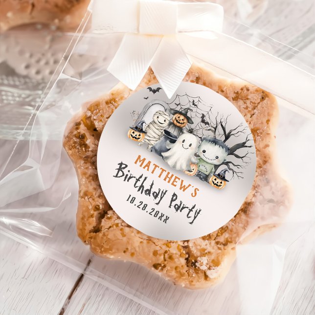 Pegatina Redonda Halloween, Día de los Niños Halloween (Subido por el creador)