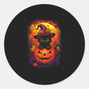 Pegatina Redonda Halloween Halloween Halloween Hombres Gorra Calaba