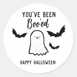 Pegatina Redonda Halloween has sido booed