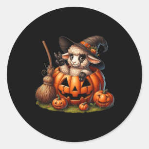 Pegatina Redonda Halloween hombres mujeres Ki