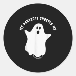 Pegatina Redonda Halloween My Pancreas Me Presentó Diabetes Tipo 1