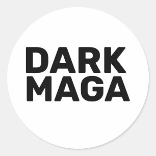 Pegatina Redonda Halloween oscuro Maga divertido Trump 2024