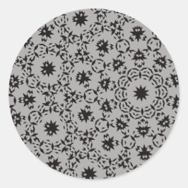 Pegatina Redonda Halloween Pattern