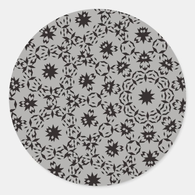 Pegatina Redonda Halloween Pattern (Anverso)