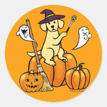 Halloween Personalizado de Labrador Amarillo 2