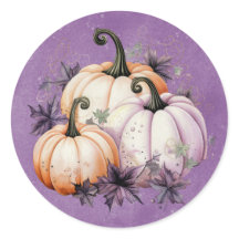 Halloween Purple Pumpkin Cluster