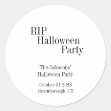 Halloween RIP Black and White Party
