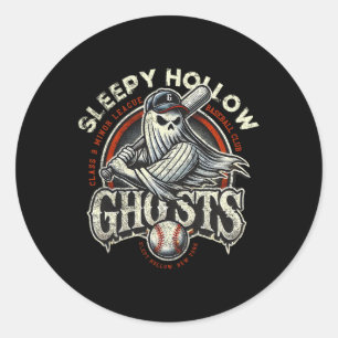 Pegatina Redonda Halloween Sleepy Hollow Ghosts Liga Menor Byseby