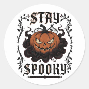 Pegatina Redonda halloween, tote de halloween, regalo de halloween,