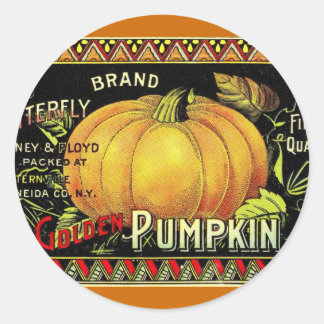 Pegatina Redonda Halloween vintage