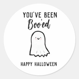 Pegatina Redonda Halloween Youve Been Boo ed