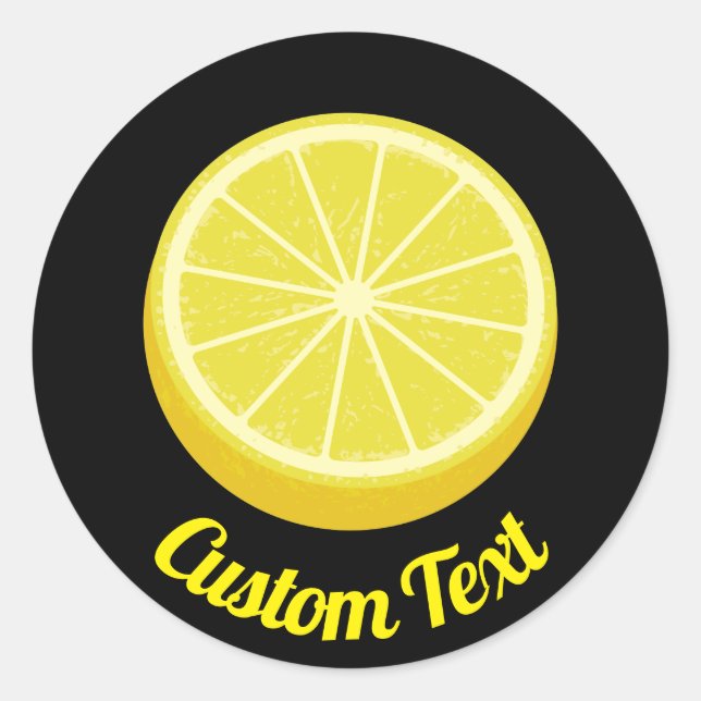 Pegatina Redonda Halve Lemon (Anverso)