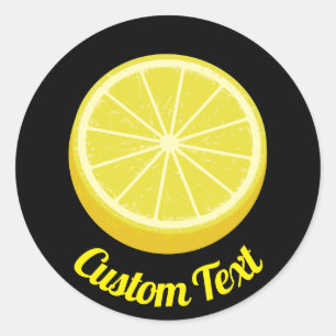 Pegatina Redonda Halve Lemon
