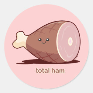 Pegatina Redonda Ham total
