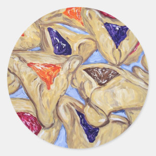 Pegatina Redonda Hamantaschen