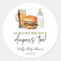 ¡Hamburguesas, Cervezas y Pañales También! Baby Sh