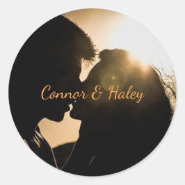 Pegatina Redonda HAMbyWG - Pegatinas - Pareja de Besado